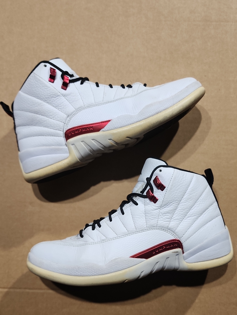Nike Air Jordan 12 XII Retro Twist White Red Size 11. Sneakers